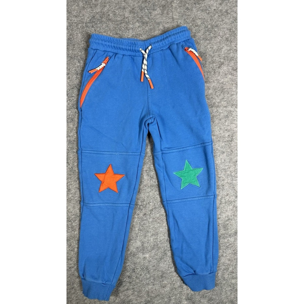 Mini Boden Sweatpants  8-9Y Blue Stretch Waist Casual Pull On Fleece Joggers